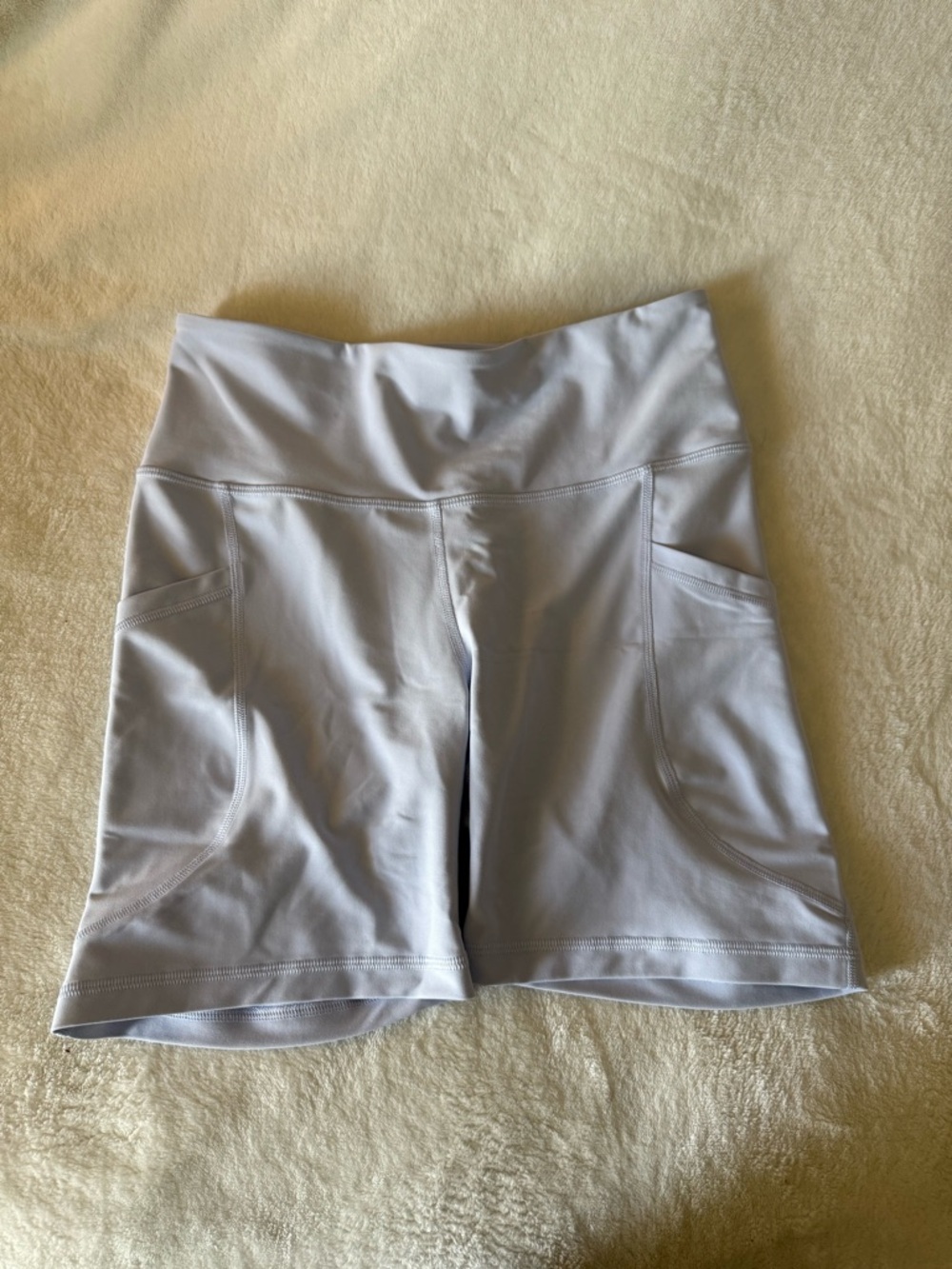 Old Navy Light Gray Bike Shorts with Side Pockets